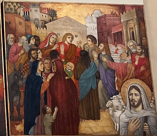 Panel-Frame 3 of Mural -The Two Disciples on the Road to Emmaus .png